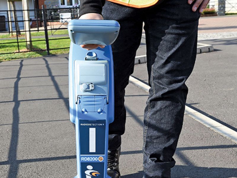 Kabelio trasos aptikimas